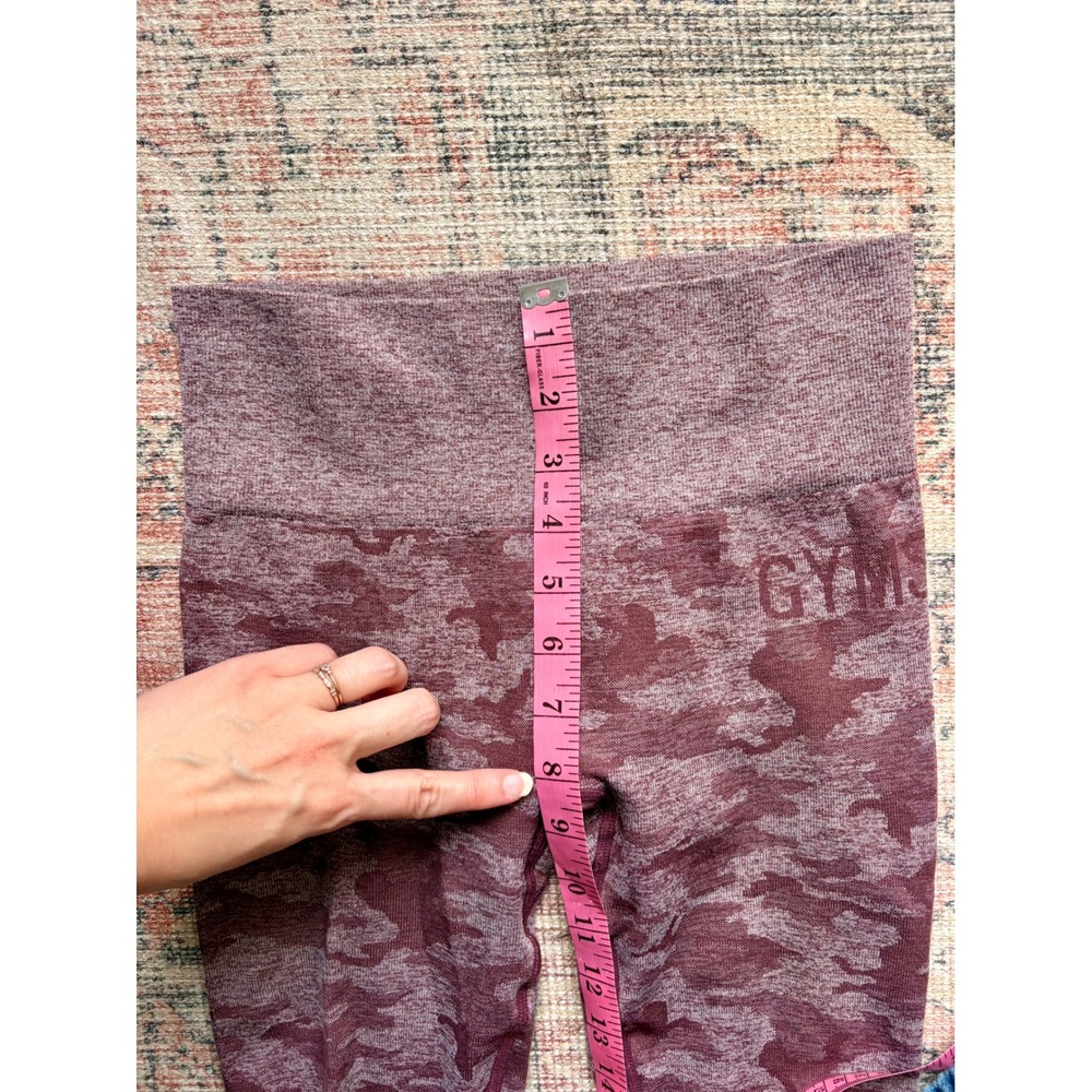 Gymshark XS Adapt Pink Camo Seamless Athletic Leggings High Waisted Scrunch Bum - Picture 6 of 10